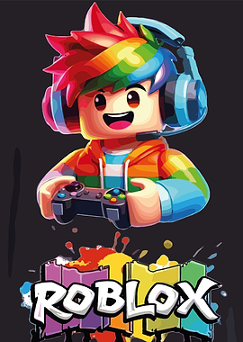 Roblox Avatar with Rainbow Colors