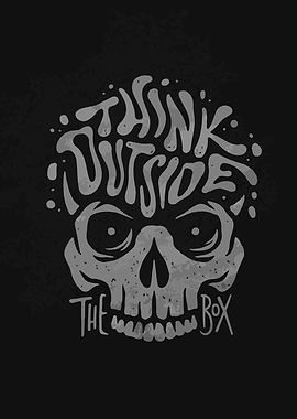 Think Outside the Box Skull Art