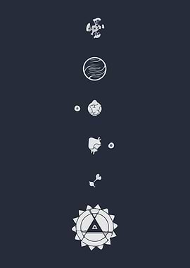 Alchemy Symbols on Dark Background