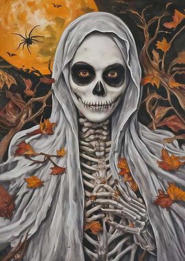 Witchy Portrait II – Gothic Skeleton Bride
