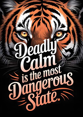 Tiger with Inspirational Quote