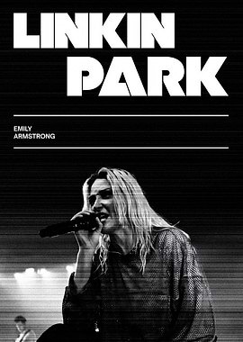 Linkin Park Emily Armstrong Concert Poster