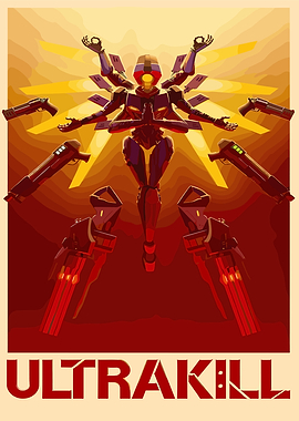 Ultrakill Robot Poster