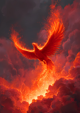 Fiery Phoenix Rising