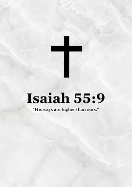 Isaiah 55:9 Christian Scripture Art