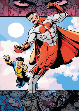 Invincible Comic Book Action Scene