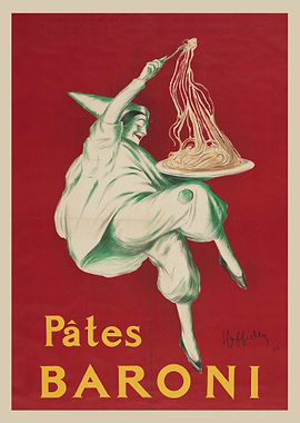 Pates Baroni 1921 Vintage Poster Leonetto Cappiello