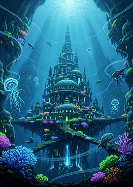 Atlantis Reborn: Bioluminescent Kingdom
