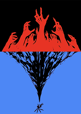 Descent into Darkness: Abstract Digital Art