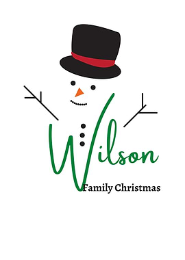 Wilson Family Christmas Snowman