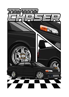 Toyota Chaser Car Illustration