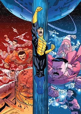 Invincible Comic Book Cover Art