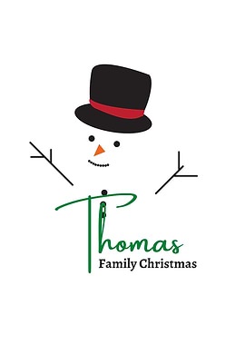 Thomas Family Christmas Snowman