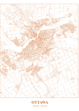 Ottawa City Map - Detailed Topography