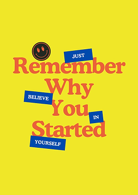 Motivational Quote with Smiley Face