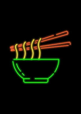 Neon Ramen Bowl