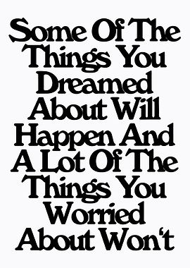 Inspirational Quote: Dreams and Worries