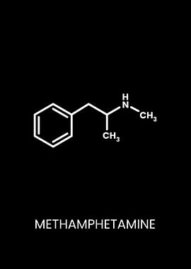 Methamphetamine Chemical Structure