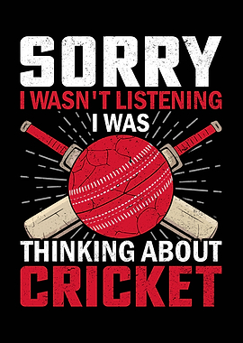 Sorry Thinking About Cricket