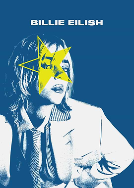 Billie Eilish Pop Art Portrait