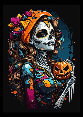 Day of the Dead Skeleton Woman