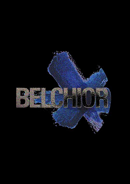 Text Art with Blue Brushstroke