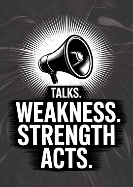 Talks Weakness Strength Acts Poster