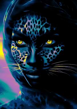 Panther Woman Portrait