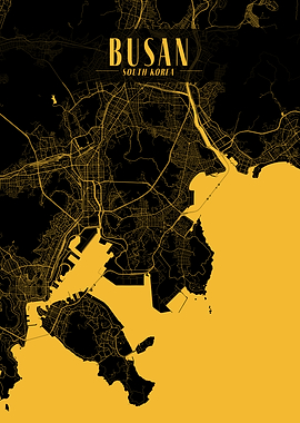 Busan Golden Map Art
