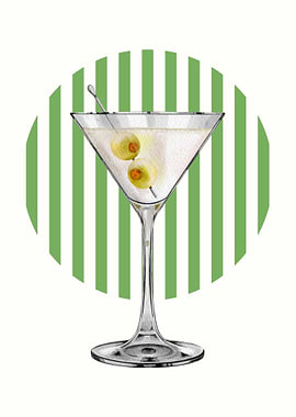 Martini with Olives