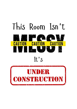 Room Under Construction Funny Text Art