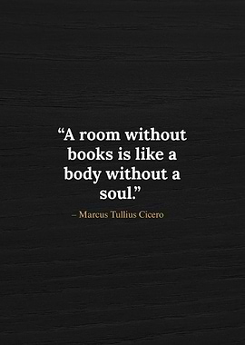 A Room Without Books Quote - Marcus Tullius Cicero