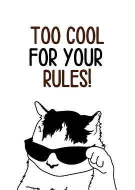 Cool Cat with Sunglasses Illustration