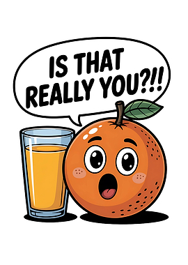 Orange Funny Juice Quote