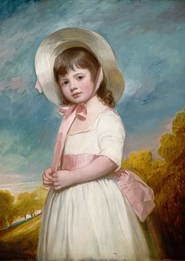 Portrait of a Young Girl Painting