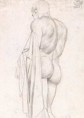 Pencil Sketch of a Male Figure