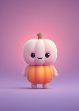 Cute Kawaii Pumpkin