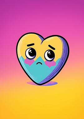 Sad Heart Cartoon