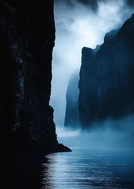 Misty Fjord Landscape