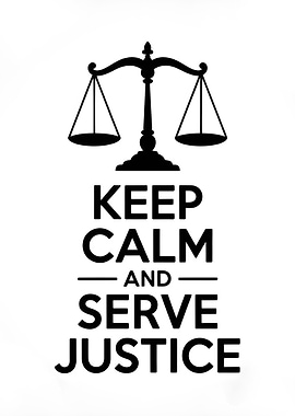 Keep Calm and Serve Justice