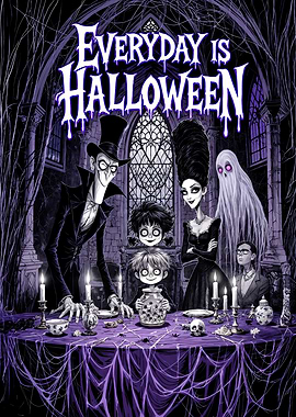 Everyday is Halloween Family Portrait