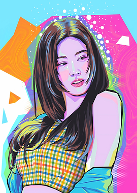 Minatozaki Sana pop art