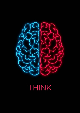 Neon Brain Think