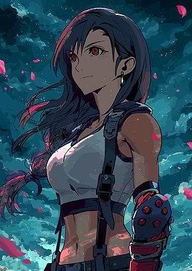 Tifa Lockhart Digital Art Portrait
