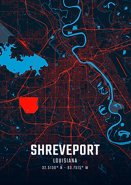 Shreveport City Map