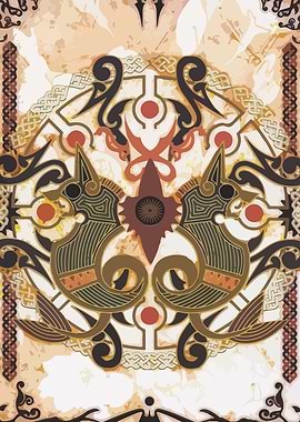 Ornate Animal Motif Pattern