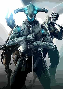 Warframe characters digital art