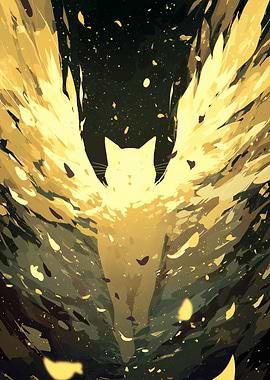 Winged Cat Digital Art