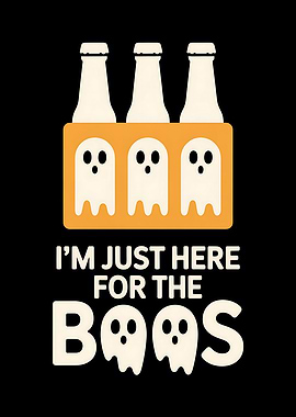 Halloween Boos Beer Funny Graphic