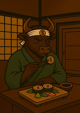 Bull Market Eating Sushi